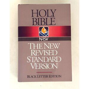 Holy Bible NRSV New Revised Standard Version Black Letter Edition Nelson Hardcov